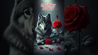 quotMystical Fusion Wolf and Red Rosequot animals hybridanimals uniquecreatures ai shorts animals [upl. by Anyat]