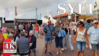 Sylt  Kitesurf World Cup 2023 🇩🇪 4K walk Westerland Deutschland [upl. by Awra102]