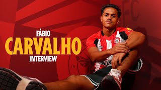 FÁBIO CARVALHO  FIRST INTERVIEW AS A BRENTFORD PLAYER 🇵🇹🐝 [upl. by Hamlani]