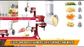 Slicer Shredder Attachments for KitchenAid Stand Mixers [upl. by Deeann]