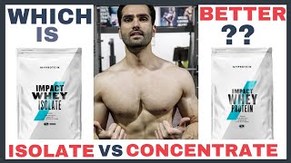 Whey Protein ISOLATE vs Whey Protein CONCENTRATE  दोनों में से कौन सा लें [upl. by Schlicher]