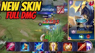 ZANIS NEW SKIN DEMONIC CREATION  FULL DAMAGE BUILD  AoV  傳說對決  RoV  Liên Quân Mobile [upl. by Enaxor126]