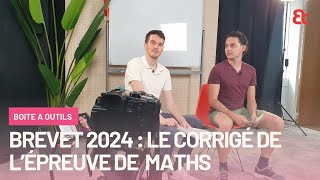 Brevet 2024  le corrigé vidéo de lépreuve de maths [upl. by Uyr]