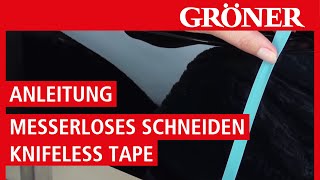 GRÖNER  Werkzeug  Anleitung Messerlose Fahrzeugvollverklebung Knifeless Tape  3M [upl. by Romilly]