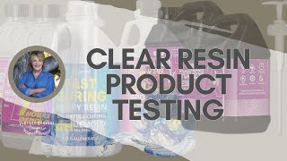 Testing Clear Resins Part 1  I tested three clear resins so you dont have to [upl. by Llewol]