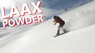 LAAX POWDER FIELDS SNOWBOARDING [upl. by Sternick]