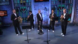 Canadian Brass performs LIVE at Zoomer Hall [upl. by Nnaaihtnyc]