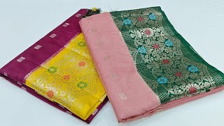 BFS44  Banarasi Fancy Sarees  Avl13008499933390 Wholesale Shop  Varalaxmi Silks36 Lpt  Hyd [upl. by Zachar]