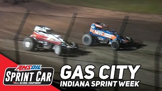 One Of The Closest Finishes In USAC History  2023 Indiana Sprint Week at Gas City I69 Speedway [upl. by Nesnej]