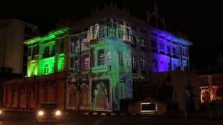 Kuala Lumpur Marathon Projection Mapping 2014 [upl. by Tewell]