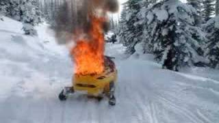 Burning Skidoo mxz [upl. by Anaher]