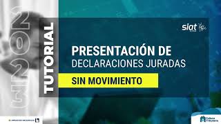 TUTORIAL PRESENTACION DE DDJJ SIN MOVIMIENTO [upl. by Anoyet]