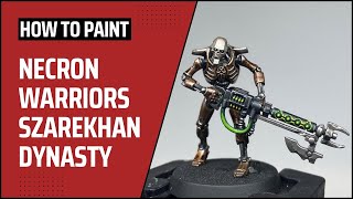 How to Paint Necron Warriors Szarekhan Dynasty [upl. by Nwahsed]