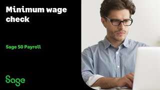 Sage 50 Payroll UK  Minimum wage check [upl. by Ethban712]