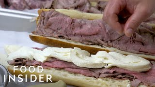 Why Hoboken Is Obsessed With This Roast Beef Sandwich  Legendary Eats [upl. by Naihr176]