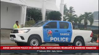 Judge Question Police on Absent Files Outstanding Warrants amp Unserved Summons  7th Feb 2024 [upl. by Kleper]