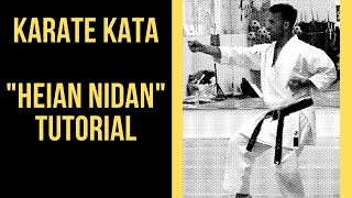 Karate For Beginners  HEIAN NIDAN Kata Tutorial [upl. by Aicella]