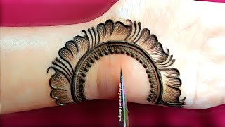 Easy stylish front hand mehndi design  new mehndi design  Simple mehndi design  mehndi  mehandi [upl. by Jamey915]