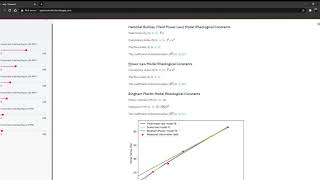 Herschel Bulkley PowerLaw and Bingham Plastic Rheological Parameter Calculator [upl. by Nave232]