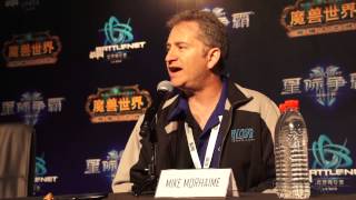 Mike Morhaime talks about the BWC HoTs 2013 Blizzcon and more [upl. by Neleh319]