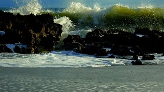 Ocean Waves Crashing on Rocks  Relaxing Waves for Meditation amp Sleep [upl. by Botti]