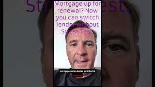 No Stress Test Stress tests for mortgage renewals Exp613 StressTest MortgageStressTest [upl. by Hands662]