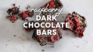 HOW TO MAKE DARK CHOCOLATE AT HOME  vegan dairyfree glutenfree healthy [upl. by Nathanael574]