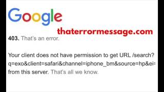 Your client does not have permissions to get URL from this server Google [upl. by Anema241]