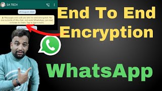 What Is WhatsApp End To End Encryption in HindiHow To Check End To End Encryption Code on WhatsApp [upl. by Bac]