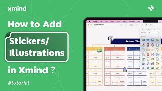 How to Add StickersIllustrations in Xmind  Feature Tutorial [upl. by Terces]