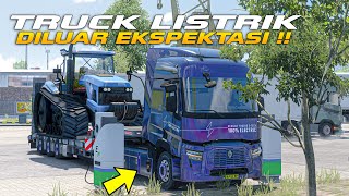 NGABISIN BATERAI TRUCK LISTRIK RENAULT ETECH T [upl. by Halsey930]