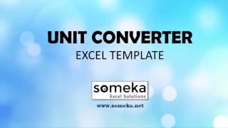 Unit Converter Excel Template  Convert Measurement Units in Excel [upl. by Ahseik260]