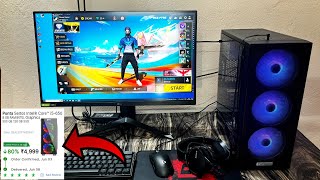 ₹5000 build world cheapest gaming PC i5 8gb ram flipkart  under 10k Best PC ⌨️ 🖱free fire gamplay [upl. by Keelin156]