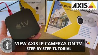 View Axis IP Cameras on TV [upl. by Aisad]