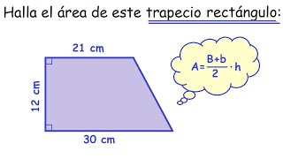 Área de un trapecio rectángulo [upl. by Aimar]