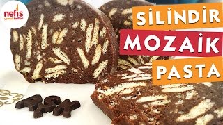 Silindir Mozaik Pasta Tarifi [upl. by Ahsatsana]