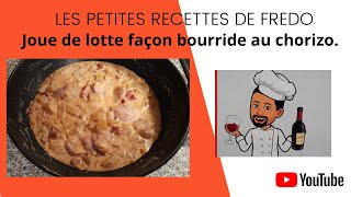 Joue de lotte façon bourride au chorizo [upl. by Nauqat]