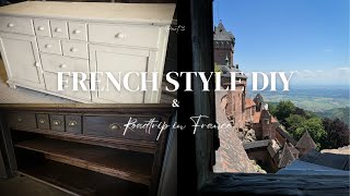 French style Kitchen Makeover amp Roadtrip Dresser to cabinet amp exploring France [upl. by Llib]