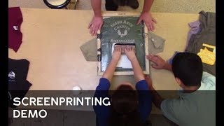 Screen Printing Demonstration [upl. by Artimid155]