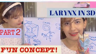 Larynx PART 2  Fun Concept  Cartilages Joints Ligaments [upl. by Eenyaj]