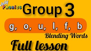 jolly phonics blending group 3 jolly phonics goulfb  phase 3 phonics [upl. by Hakaber]