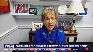 Rep Jan Schakowsky talks about being arrested at abortions right protest [upl. by Hsilgne]