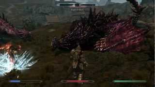 Nord Paladin vs Aspect of Alduin Deadly Dragons Hardcore Preset [upl. by Enniotna]