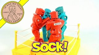 Rock Em Sock Em Game 2001 Mattel Toys  Red Rocker and Blue Bomber [upl. by Ainahtan]