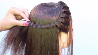 5 quick open hairstyle for wedding  cute hairstyle  hair style girl  teenagers hairstyle [upl. by Garibald]