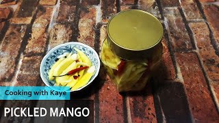 Pickled Mango Recipe Burong Mangga [upl. by Joane]