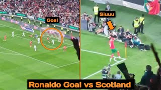 Ronaldo Goal vs Scotland  Portugal 21 Scotland [upl. by Amari]