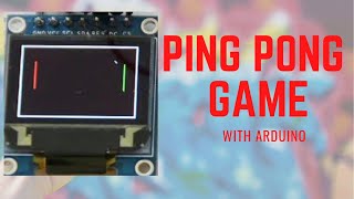 PingPong Game With Arduino 2 Player Game [upl. by Attelliw338]