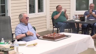 Rhinelander man celebrates 100th birthday [upl. by Berner]