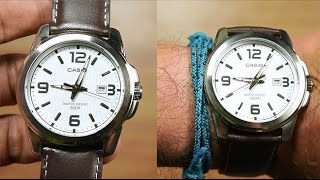 Casio Standard MTP1314L7AV Leather Strap  Unboxing [upl. by Clint]